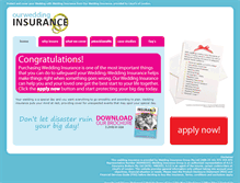 Tablet Screenshot of ourweddinginsurance.com.au